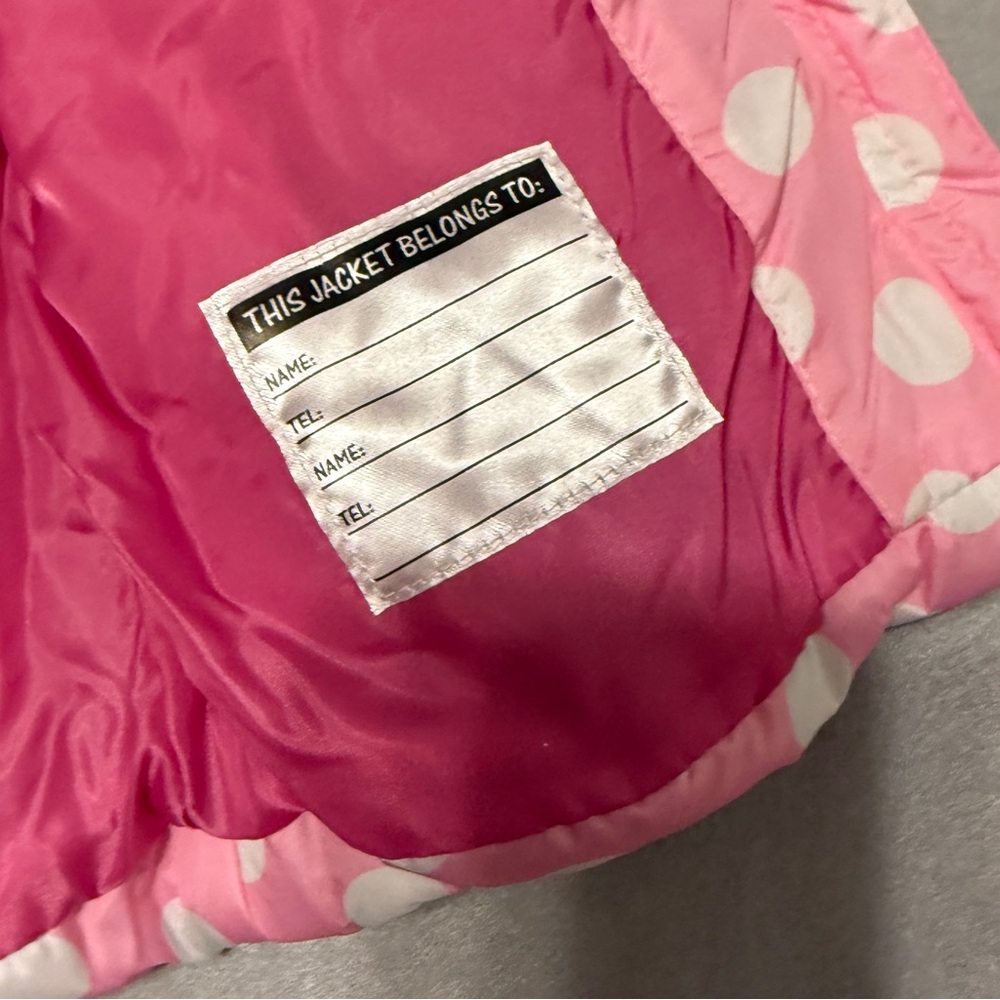 Disney junior Minnie Mouse Girls 3T zip up winter coat/jacket - Picture 10 of 12